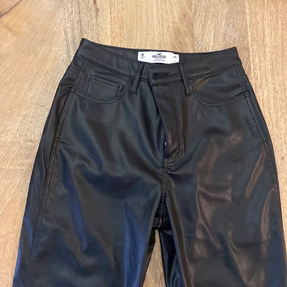 Hollister Leather Pants